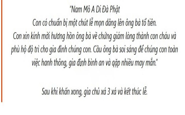 Văn khấn tổ tiên cầu trúng số