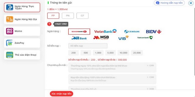 Nạp Gi8 qua internet banking nhận tiền nhanh chóng Nạp Gi8 qua internet banking nhận tiền nhanh chóng