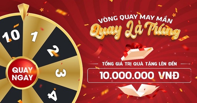 Bạn có thể quy đổi vòng quay may mắn