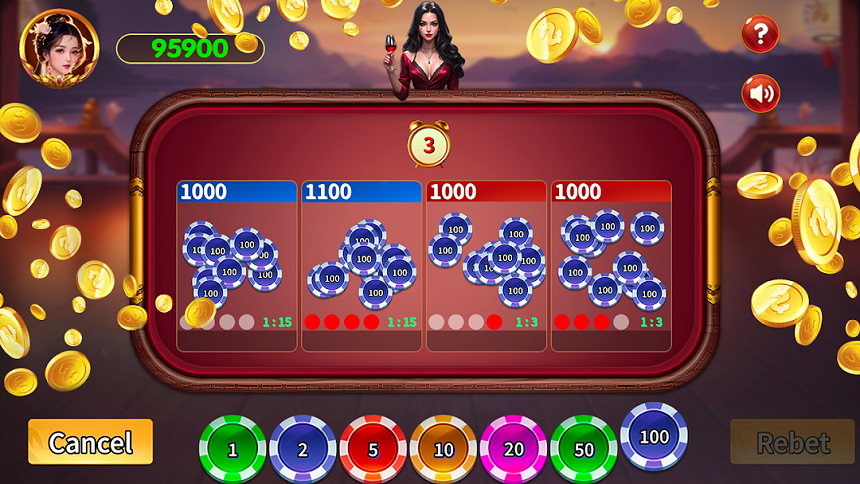 Giao diện game xóc đĩa trực tuyến trên điện thoại
