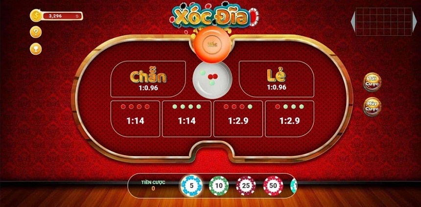 Minh họa cách chơi xóc đĩa với quân vị và bát úp